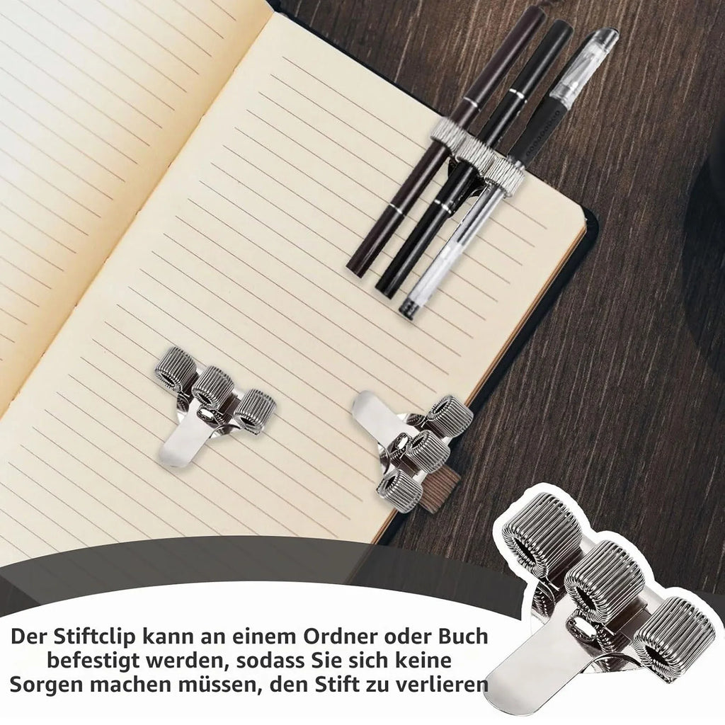 Metal Pen Pocket Clips, 3-Piece Set