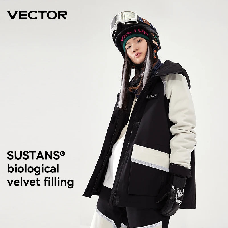 Giacca sci VECTOR con cappuccio HXF70091