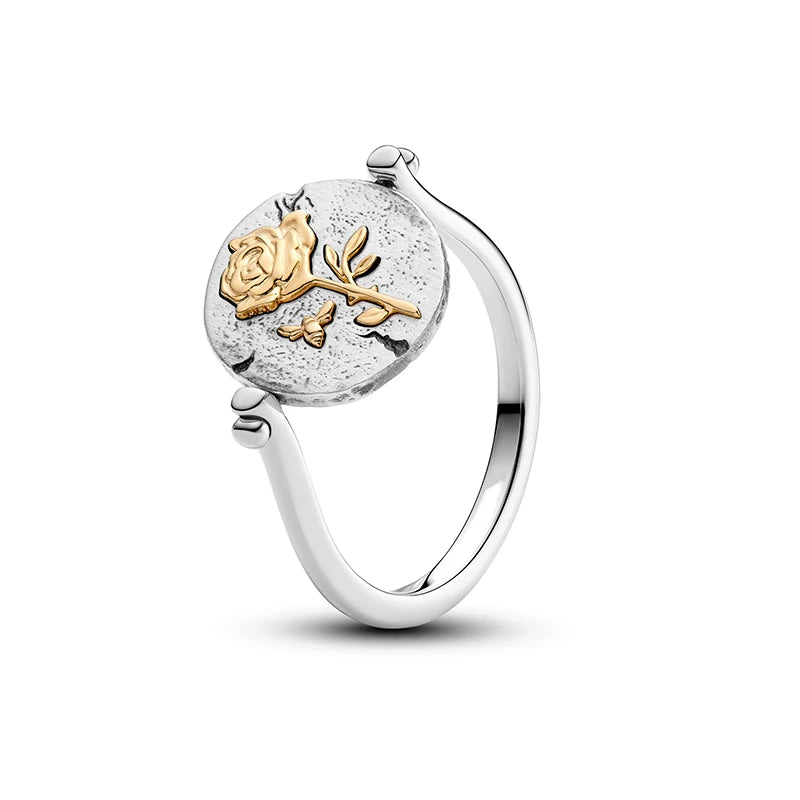 2026 New 925 Silver Women's Lips Colorful Crown Love Star Ring Fashion DIY Jewelry Gift