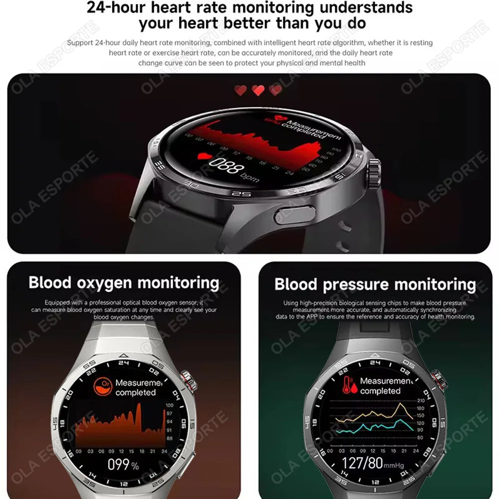2026 New Men's Smart Watch 1.52 HD Display Health Tracking Bluetooth Call Voice Assistant Sports IP68 Waterproof Smartwatch Ht30