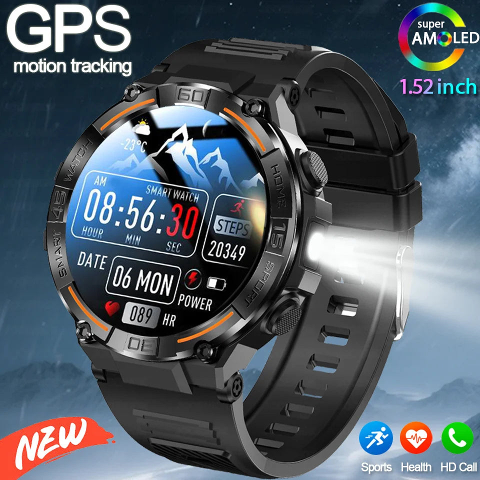 ChiBear 1.52″ TFT smartwatch with Bluetooth calls