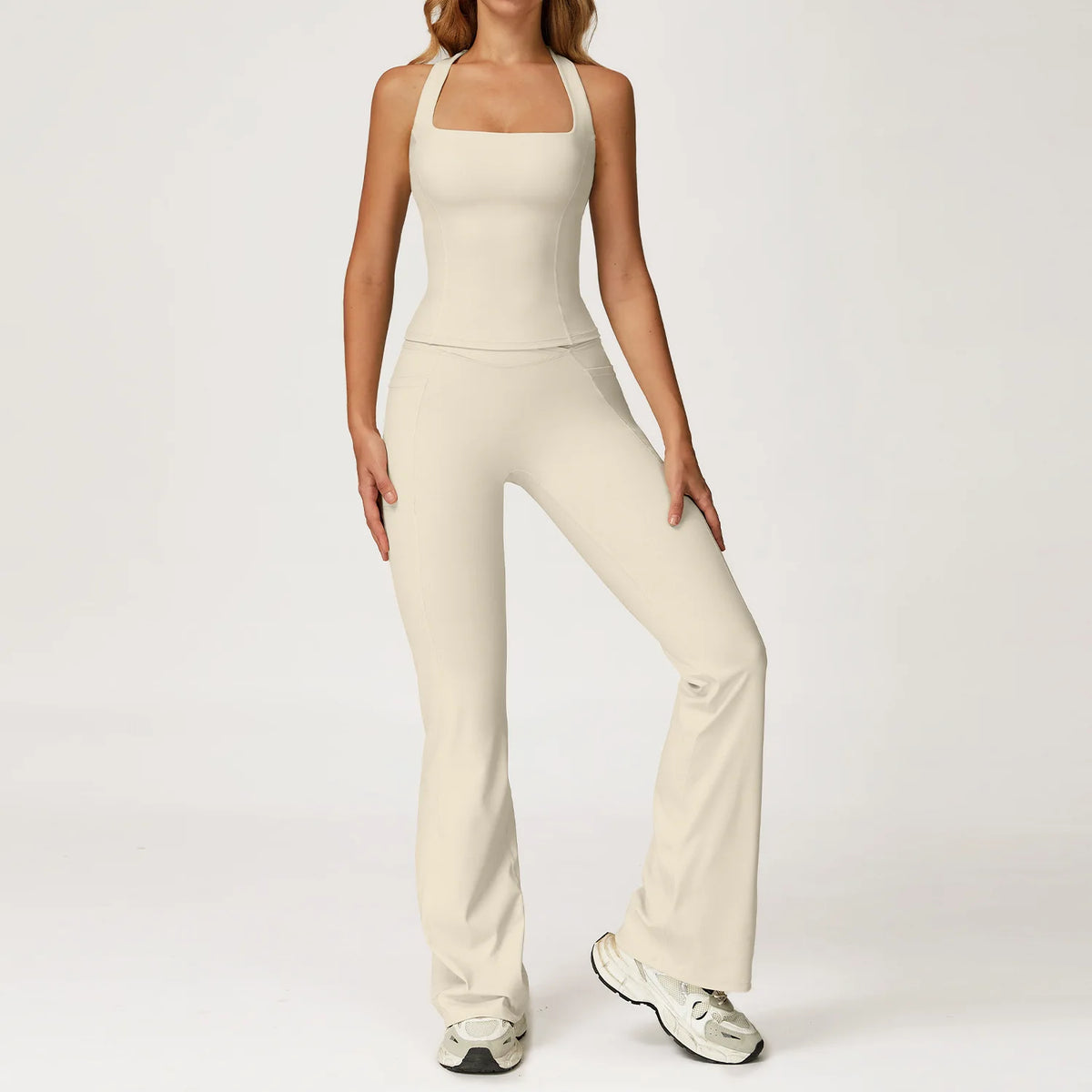 Ensemble yoga femme, 2 pièces, haut et legging
