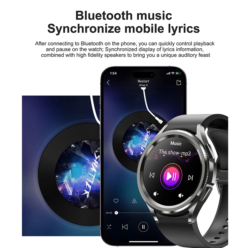 2026New Watch 6 Classic SmartWatch Women Fashion Bluetooth Call Voice Assistant Health Monitoring Android iOS Smart Watch Men