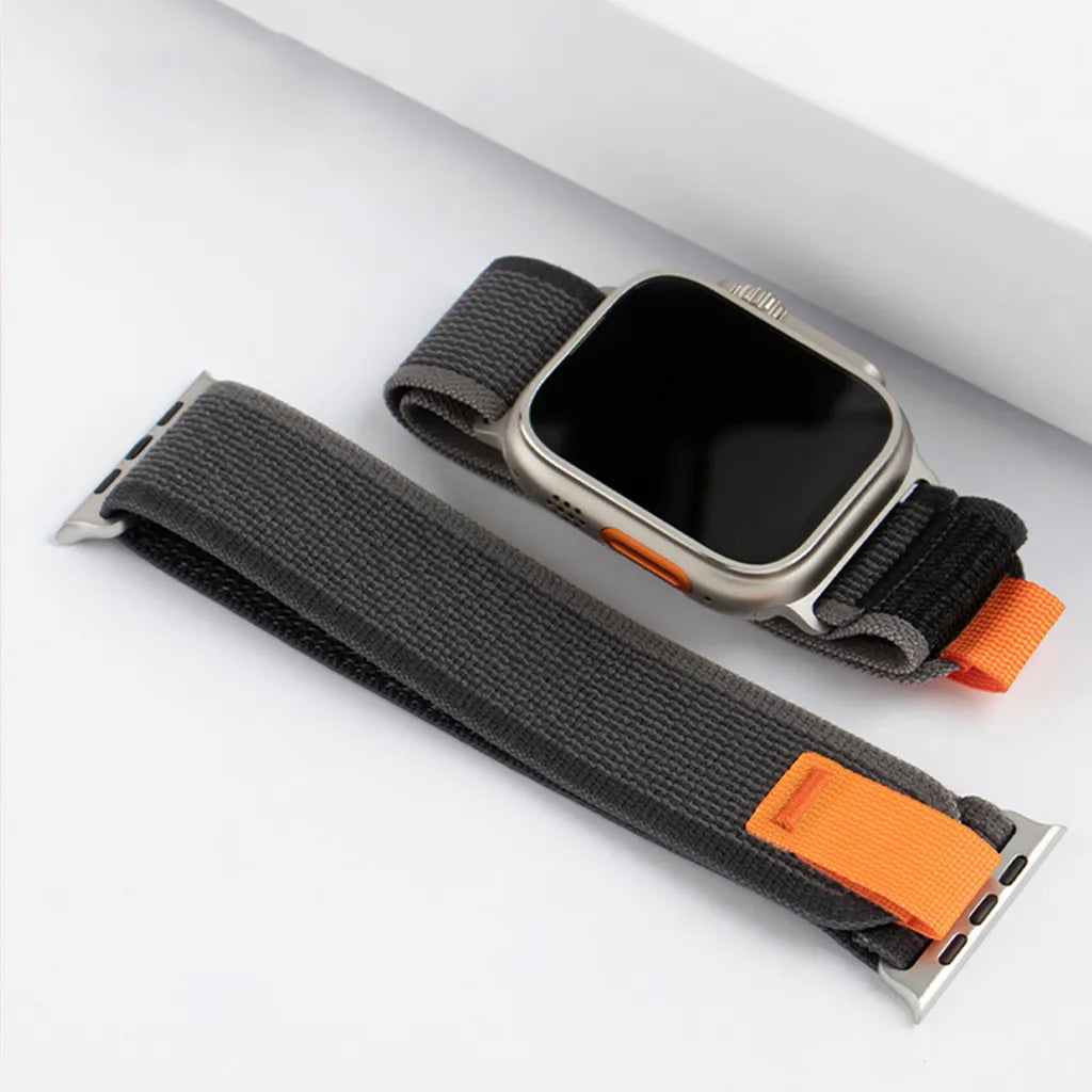 Soft Sport Trail Loop Strap Case for Apple Watch Ultra 4 3 2 1 Band 46mm 49mm 44mm 45mm 40mm 41mm 42mm 38mm Armbander Accessories Correa Bracelet iWatch Series 12 11 10 SE 9 8 7 6 5 4 Straps