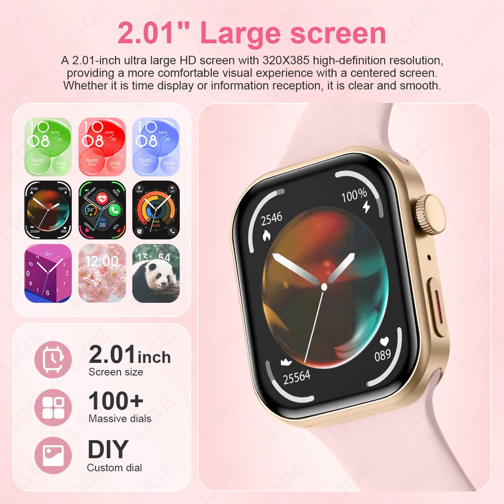 LIGE Z03PRO Smartwatch with 3 Straps
