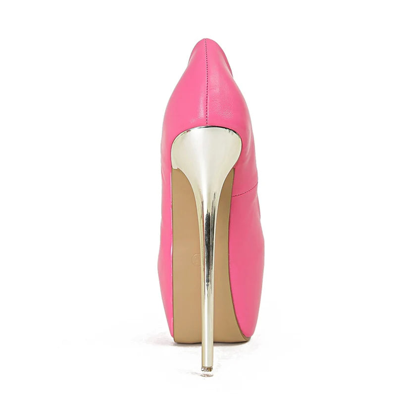 Décolleté donna Liyke con maxi plateau e tacco metallico