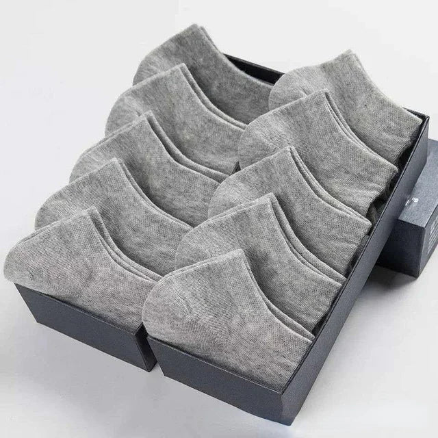 10 pairs / Low Black White and Gray Cotton Socks Men's Socks Breathable Sports Socks Men's Ankle Socks Women's Socks EU 37-44