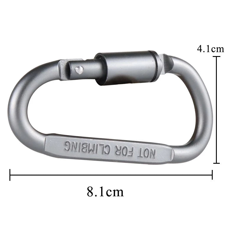4-6PCS Carabiner Set For Key Camping Survival EDC Outdoor Keychain Clip Alloy Aluminum Tactical Caribiner Hook Karabiners