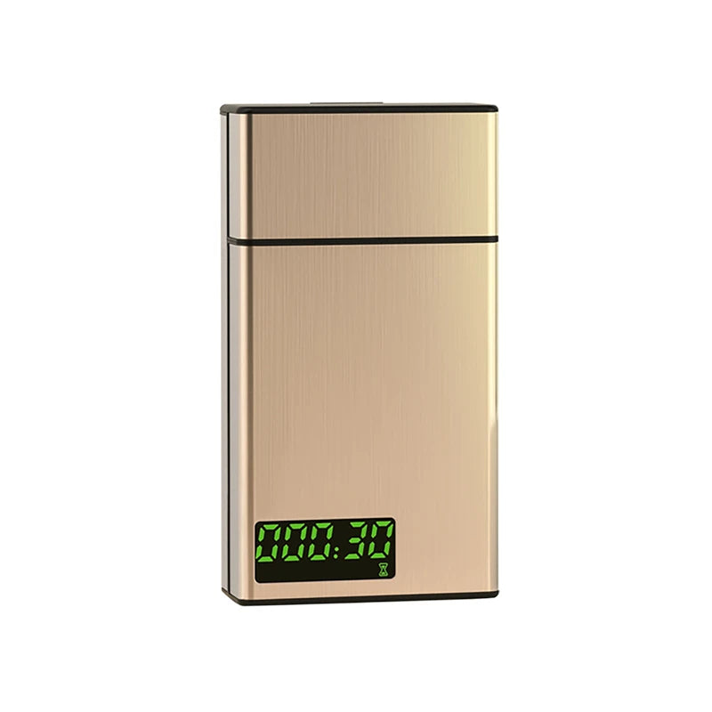 Estuche para cigarrillos con temporizador inteligente, caja con cierre, soporte para tabaco, contenedor de almacenamiento, autocontrol USB para ayudar a dejar de fumar para fumadores