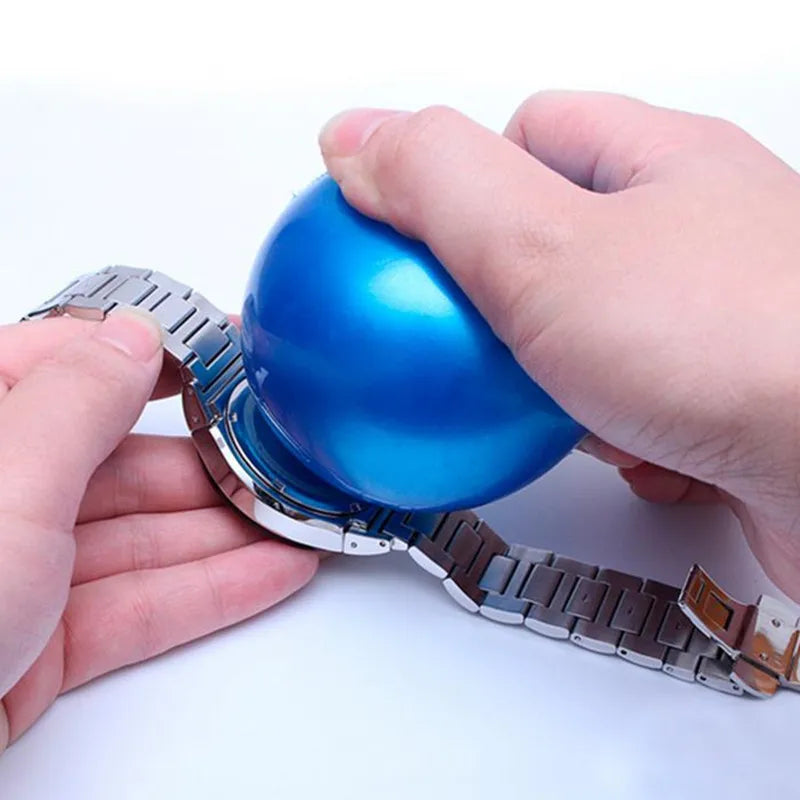 7.4cm Blue Watch Case Back Opener Ball Sticky Friction Ball Screwball Back Case Opener Screw Remover Watch Repair Tool
