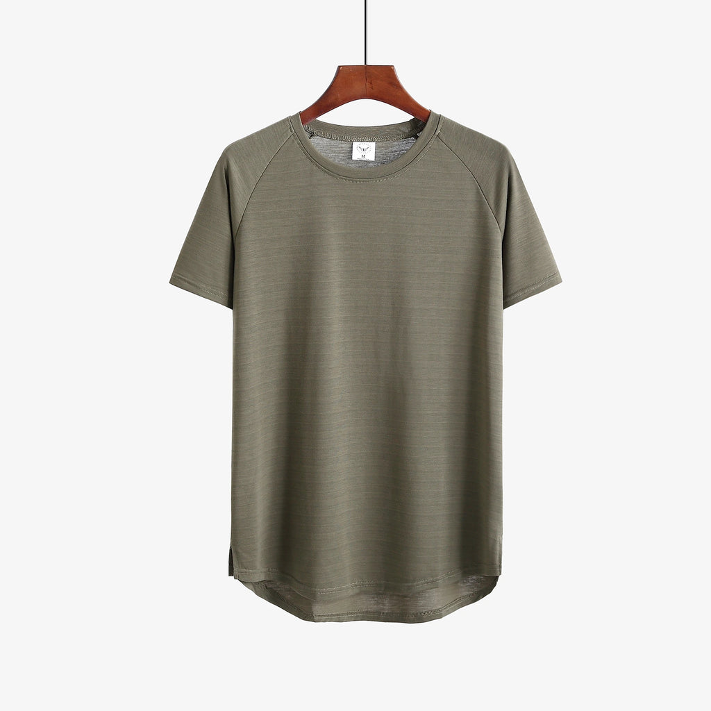 T-shirt uomo in cotone a tinta unita