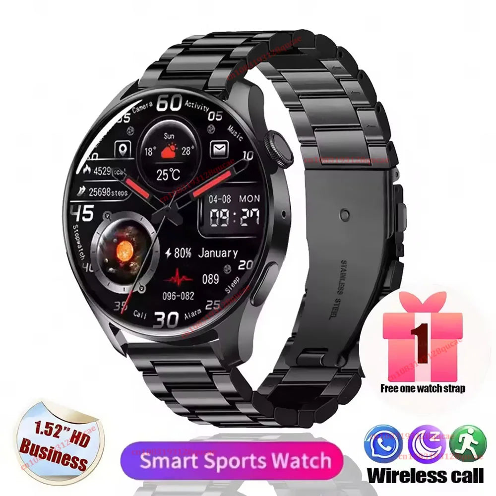Smartwatch rotondo da 1,52″ con chiamate Bluetooth