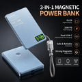 Magnetic Wireless Powerbank Qi 2.1 USB-C Fast Charging External Battery for iPhone 12-17 Pro Airpods Watch Xiaomi 10000mAh