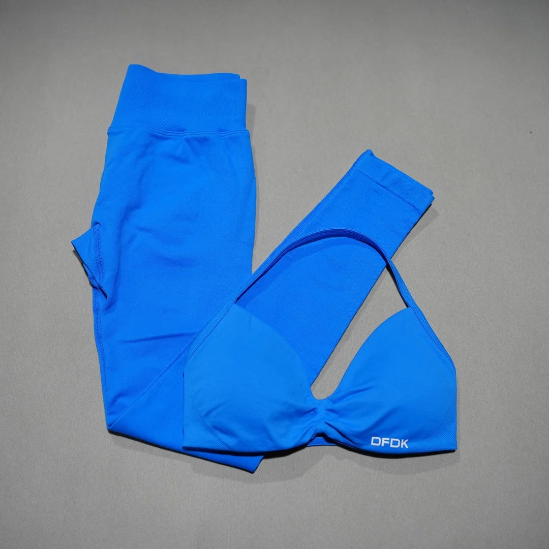 Conjunto de yoga de mujer, 2 piezas, top y leggings