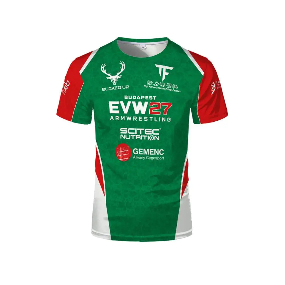 EVW 27 Armwrestling Jersey 2026 Popular Monster East Vs West 27 Breathable Quick-Drying T-Shirt Men's Fans Tee Customizable Name