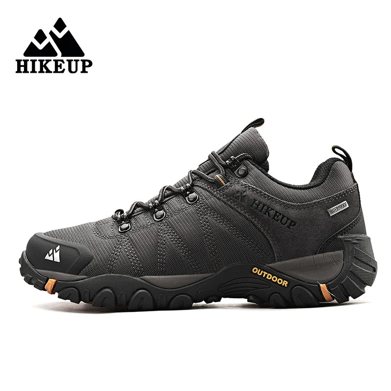 HIKEUP Rutschfeste Herren-Wanderschuhe, atmungsaktiv, strapazierfähig, spritzwassergeschützt, Outdoor-Bergschuhe und Trekkingsneaker