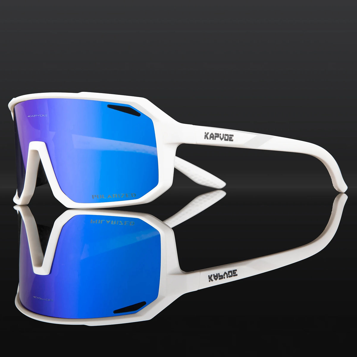 Kapvoe Cycling Glasses Men's Cycling Sunglasses MTB UV400 Polarized with Built-in Myopia Frame Bicycle Goggles Outdoor Sports Eyewear