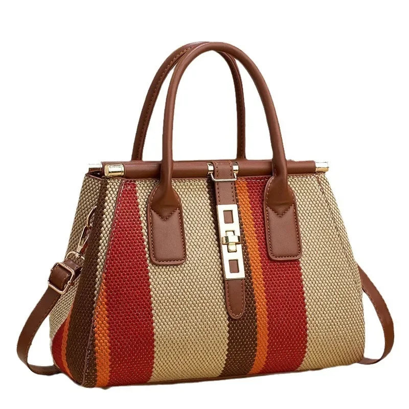 Women's Handbags, High-End Niche Classics, Versatile One-Shoulder Crossbody Bags, Large-Capacity Embossed Braided Textures