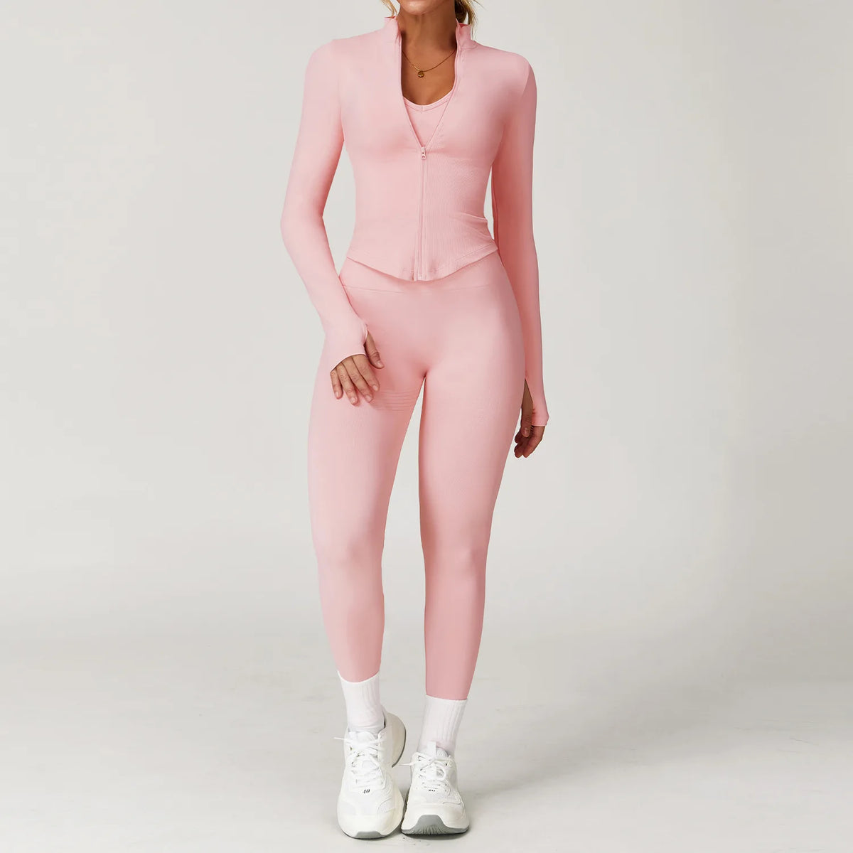 Conjunto de yoga de mujer, top y leggings