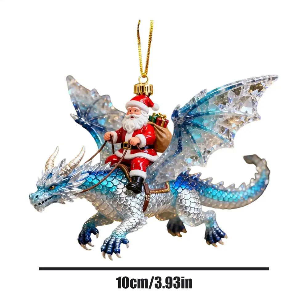 1pc Different Riding Tools 2D Flat Santa Claus Wooden Ornament Set  Perfect for Holiday Home Decorations and Christmas Trees
