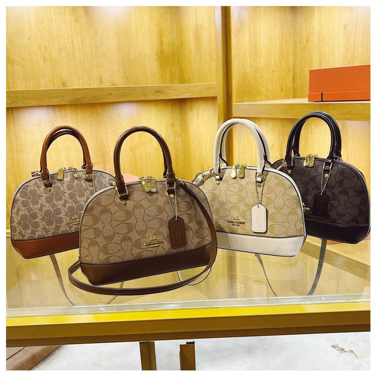 Luxury Designer Tote Bag 2026 New Shell Bag Paris High-End Printed Handbag PU Leather Crossbody Bag Purse For Commute