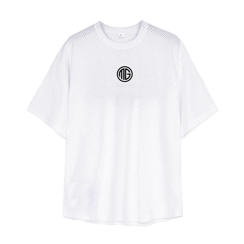 T-shirt uomo girocollo con spalle scese