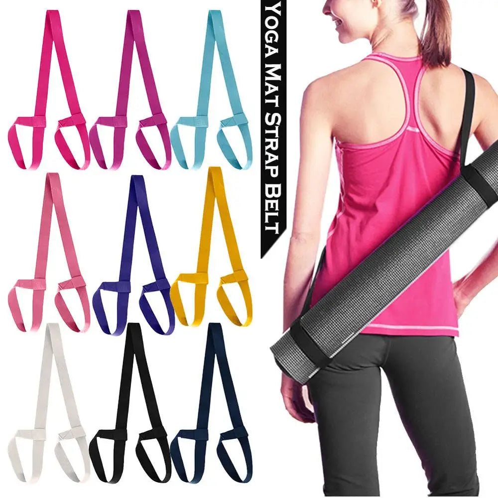 Cotton Yoga Mat Carry Strap and Stretching Belt