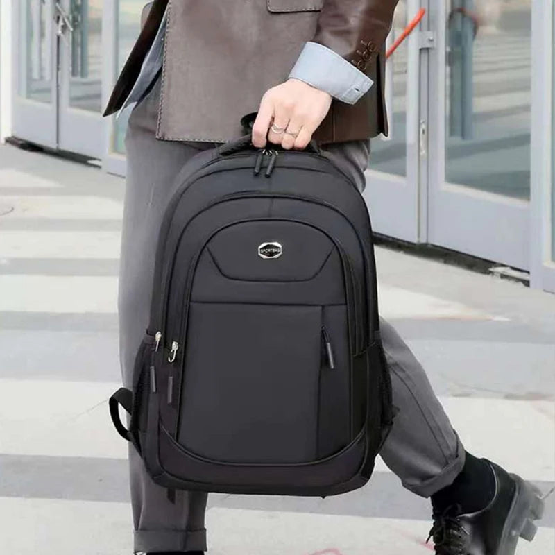 Doppelt schulteriger Rucksack für Herren und Damen – einfarbig – für Beruf, Reisen, Geschäftsreisen, Pendeln und Freizeit