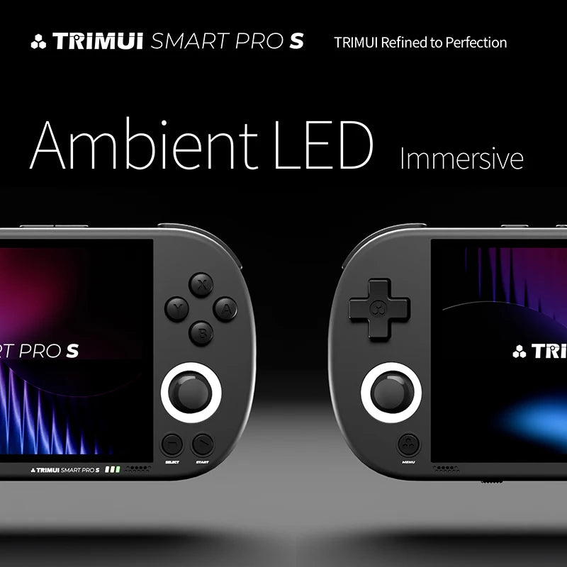 TRIMUI SMART PRO S 4.96''IPS Screen Handheld Game Console Allwinner A523 Processor Hall Joystick RGB Lighting TG5050 Game Player