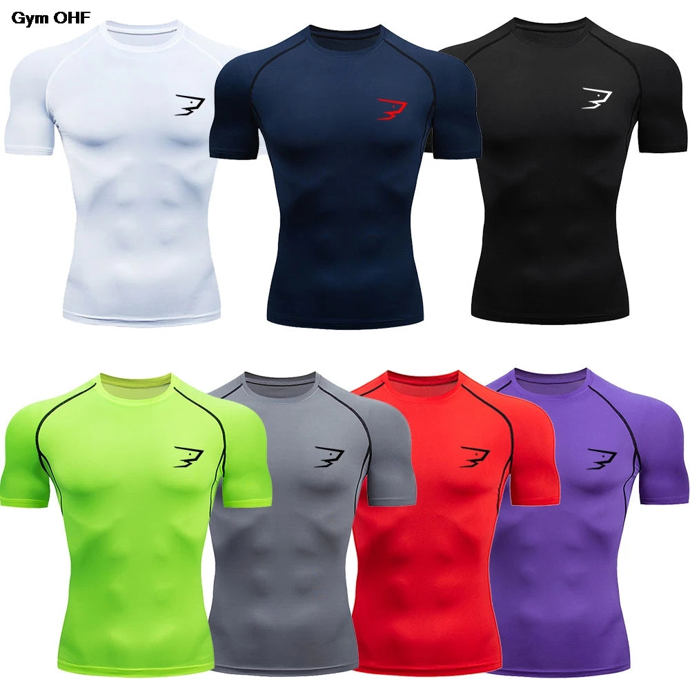 T-shirt sportiva uomo a maniche corte