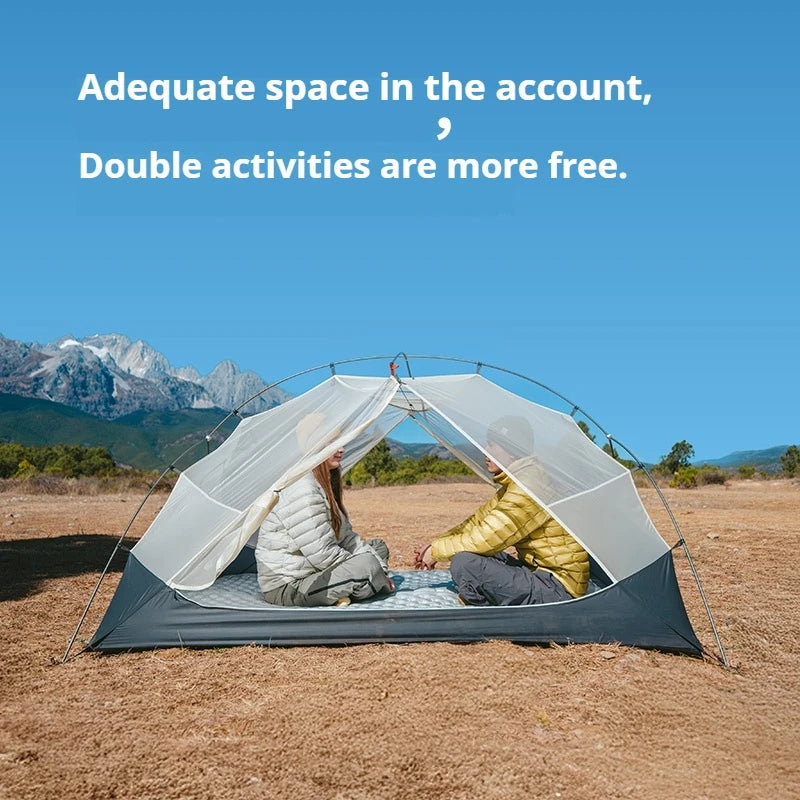 Naturehike New Mongar UL Camping Tent 1-2 People 15D Nylon 3 Season Tent Waterproof Ultralight Portable Outdoor Tent With Mat