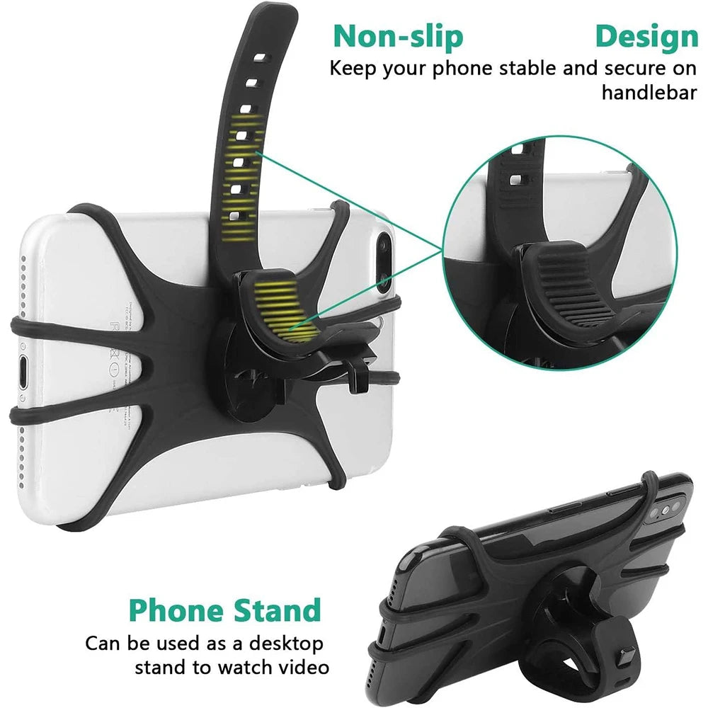 Soporte para teléfono móvil para bicicleta y motocicleta, apto para varios modelos de teléfono