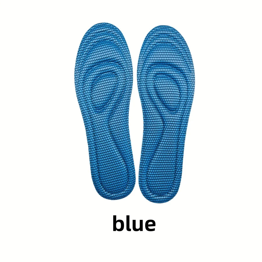 4 Stück Einweg-Einlegesohlen aus Memory-Schaum für Schuhe, antibakteriell, geruchsneutralisierend und schweißabsorbierend, Einlagen für Sport- und Laufschuhe