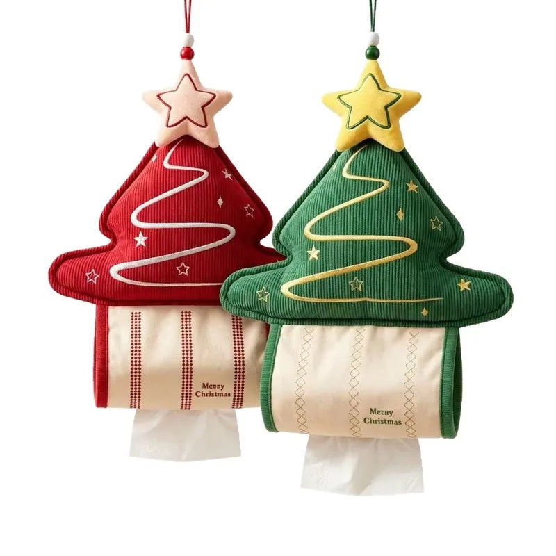 Christmas tree, Christmas-themed pull-out tissue box, bedroom sofa, living room decoration, Christmas gift for friends