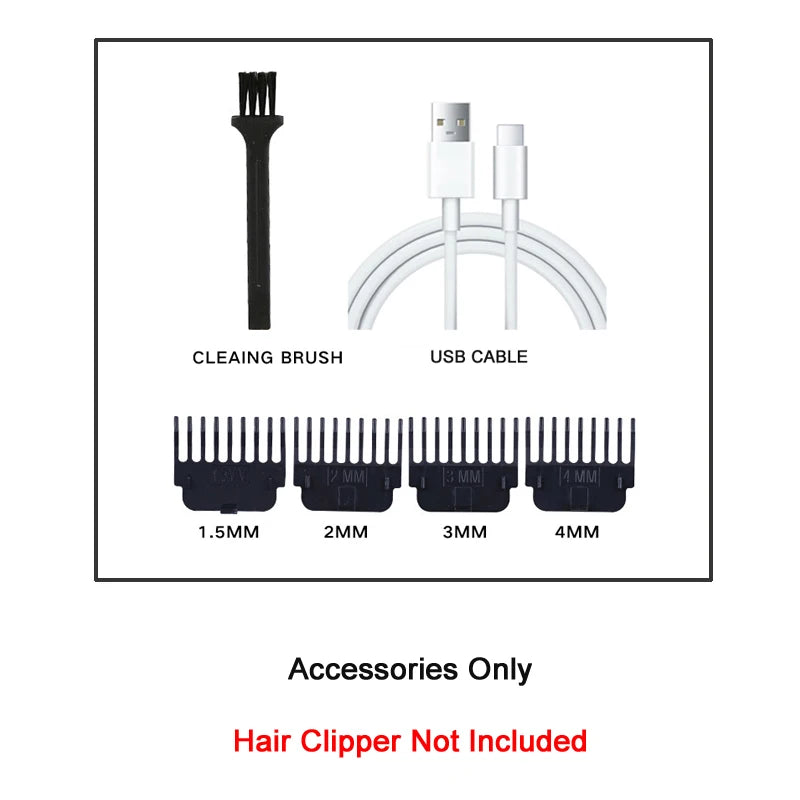 Carving Haarschneider Professionelle Haarschneidemaschine Friseurbetrieb Wiederaufladbarer Haartrimmer Metall-Haarschneidemaschine Haarschneider für Herren