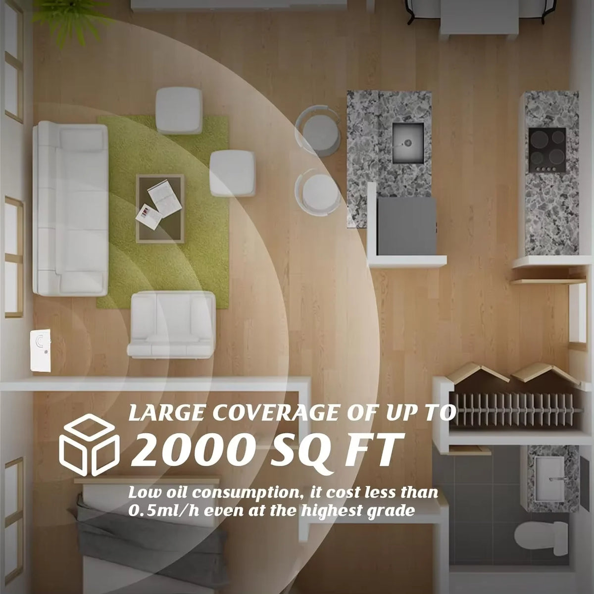 Difusor de aromas inteligente Bluetooth para hoteles, ambientador, difusor de fragancias con cobertura de 300 m³, eléctrico, para distribuir aromas en el hogar