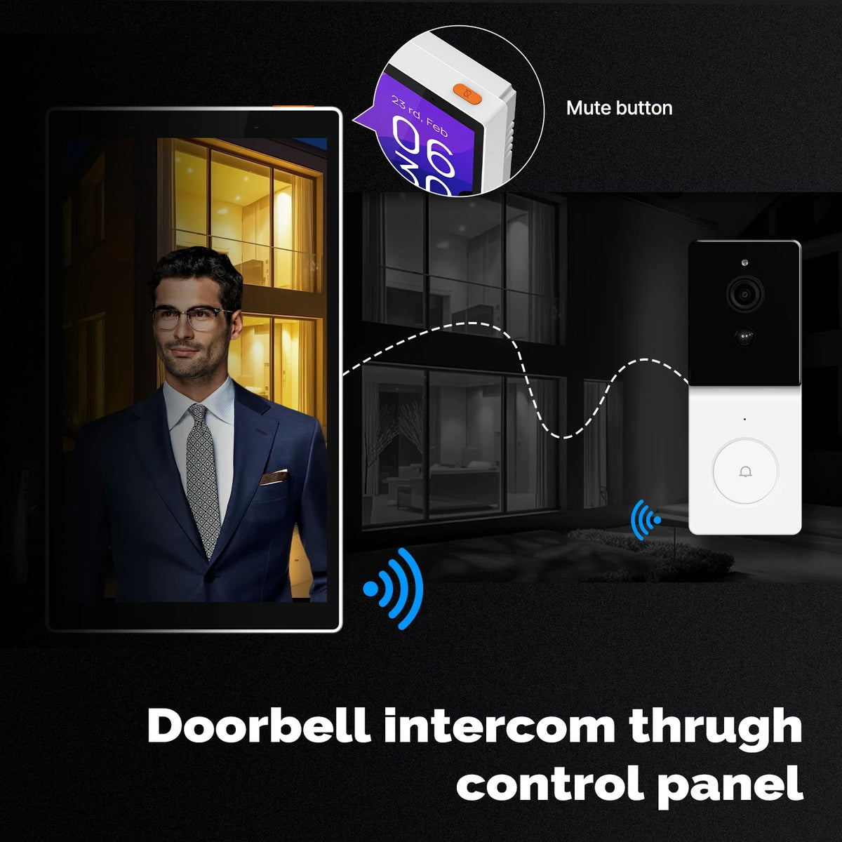 MOES Tuya Wi-Fi Smart 5-inch Touchscreen US Central Control Panel, Alexa Voice Control, Built-in Zigbee Gateway, Scene Control