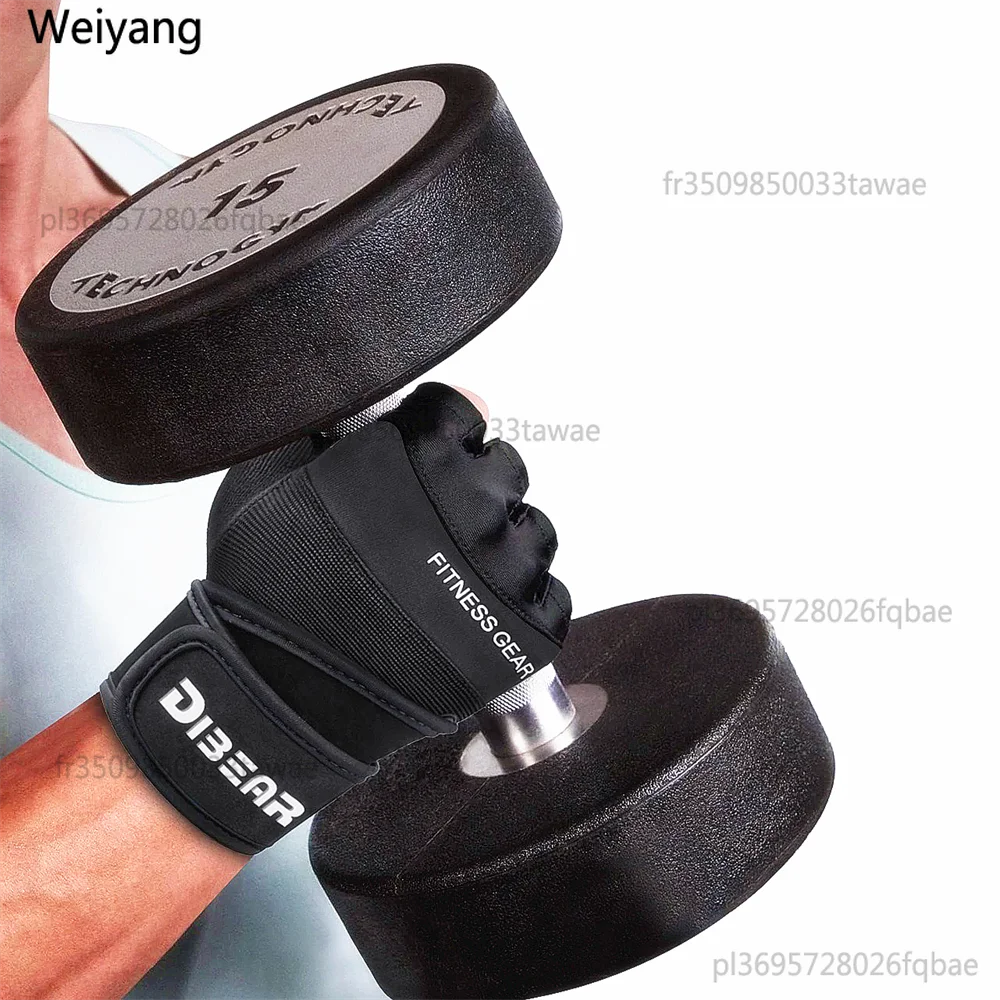 Weightlifting Gloves with Wrist Support for Gym Training