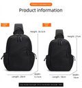 Unisex Polyester Sling Bag with Multiple Pockets