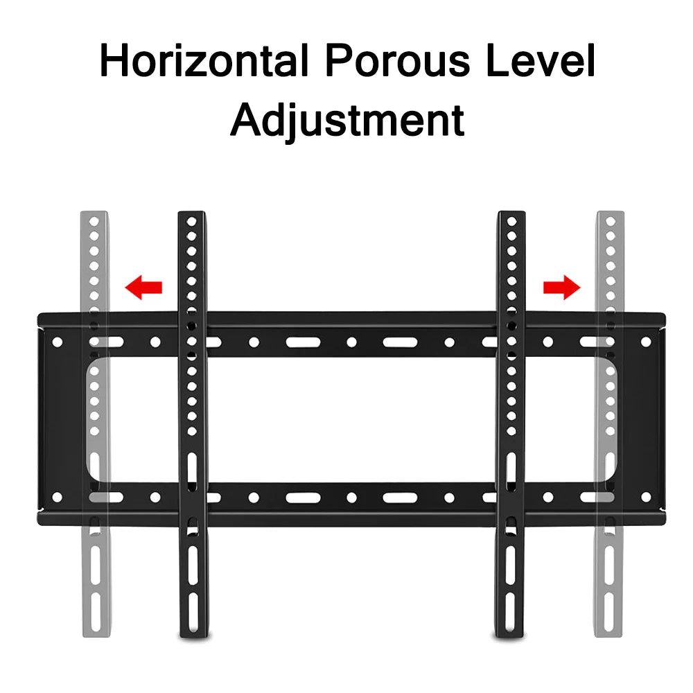 Support mural pour téléviseur 32-60 pouces, cadre universel pour écran plat, support TV réglable avec niveau à bulle pour moniteur LCD LED