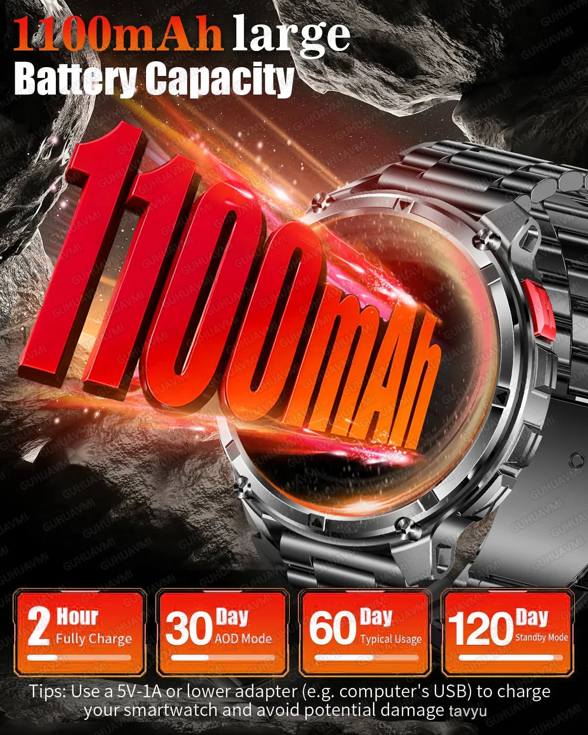 Smartwatch sportivo con GPS, display AMOLED e chiamate Bluetooth