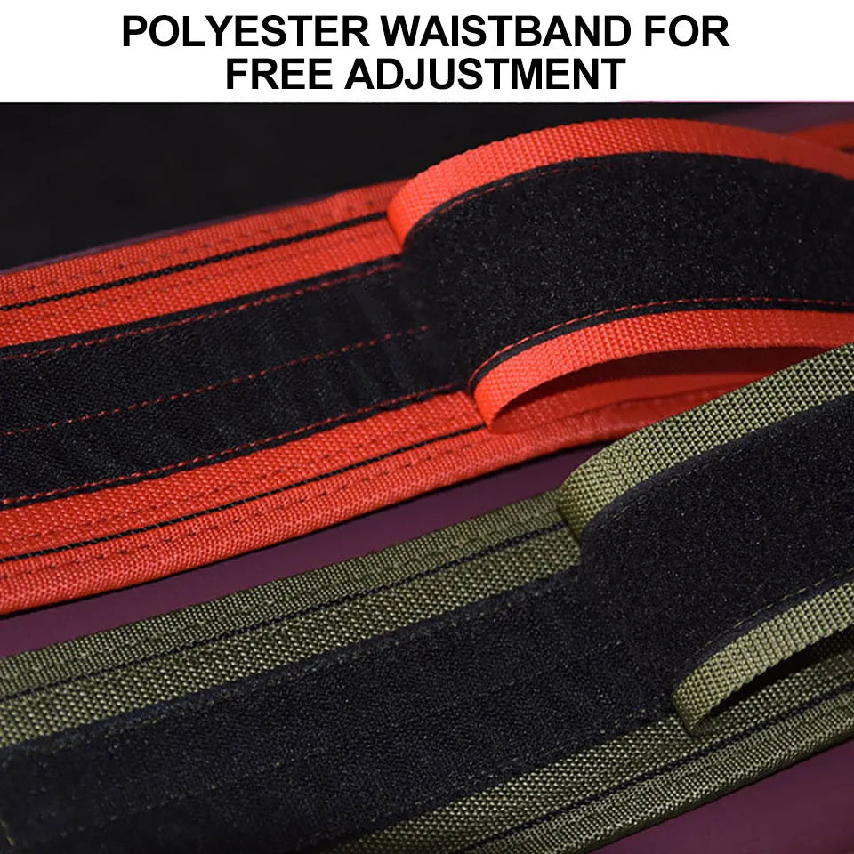 Adjustable Weightlifting Belt with Metal Buckle