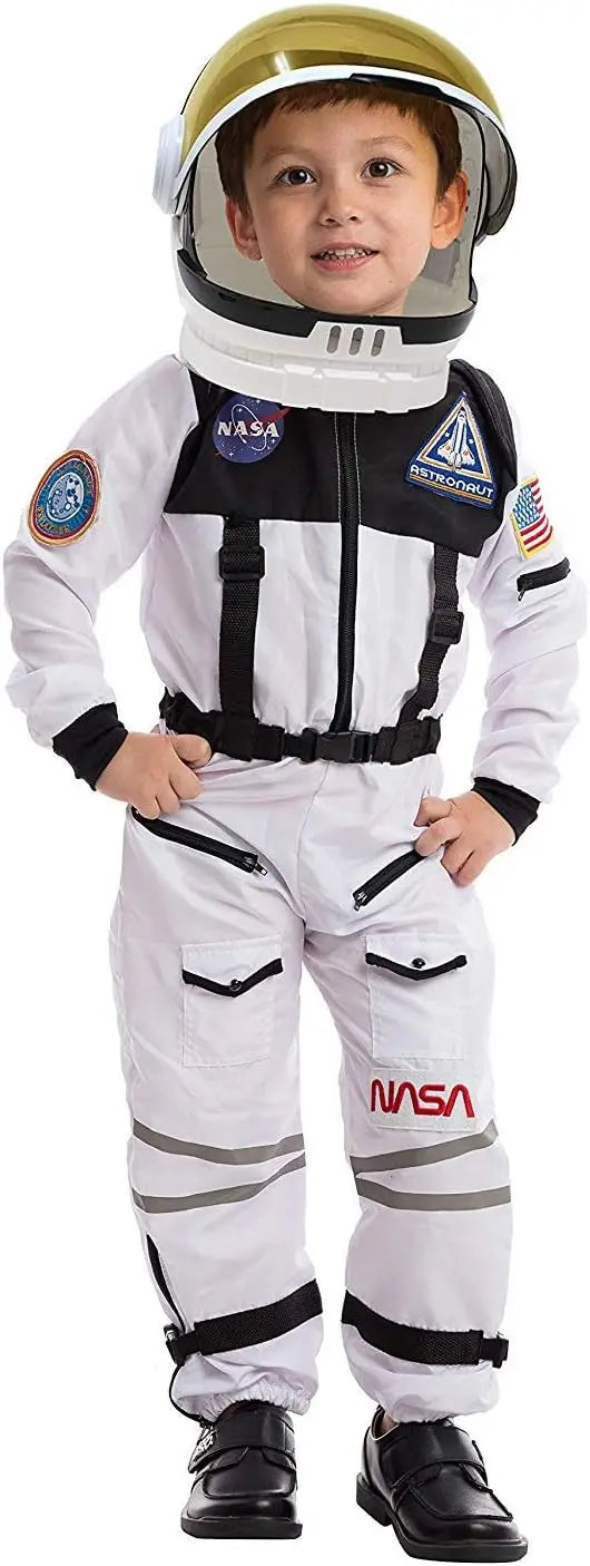 JOYFY Astronaut Costume with Helmet, Space Suit for Toddlers and Kids, Astronaut Halloween Costume for Cosplay