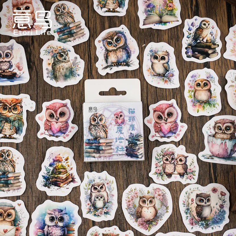 46pcs Halloween Sticker Pack DIY Material Decorative Stationery Album Diary Cup Notebook Mobile Phone Scrapbook