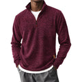Autumn Men's Casual Sweatshirt Stand Collar Half Zipper Long Sleeve Fashion Simple Style Pullover Male Classic Dailywear