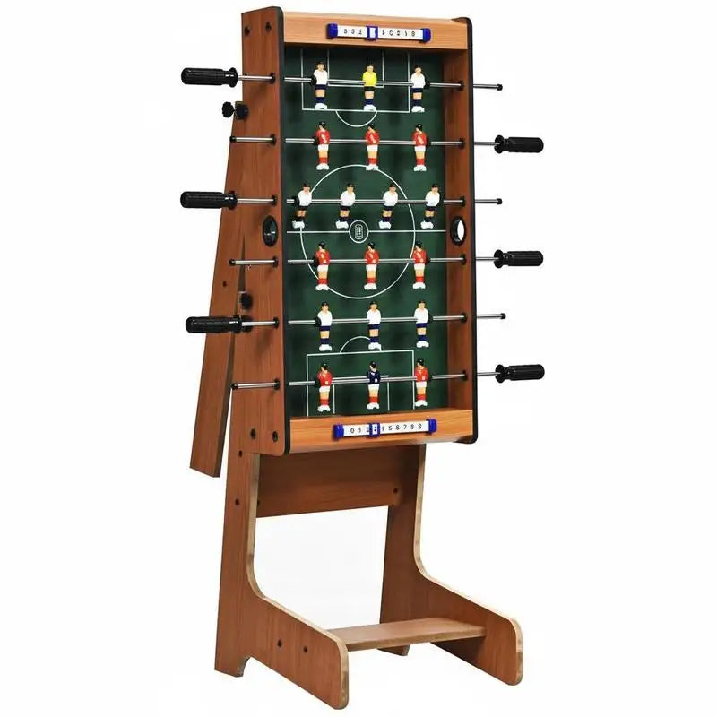 Tischfußball-Tisch, platzsparend, mit robustem Griff, 33 x 36 x 109 cm, naturfarben