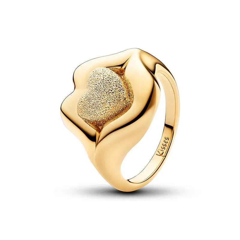 2026 New 925 Silver Women's Lips Colorful Crown Love Star Ring Fashion DIY Jewelry Gift