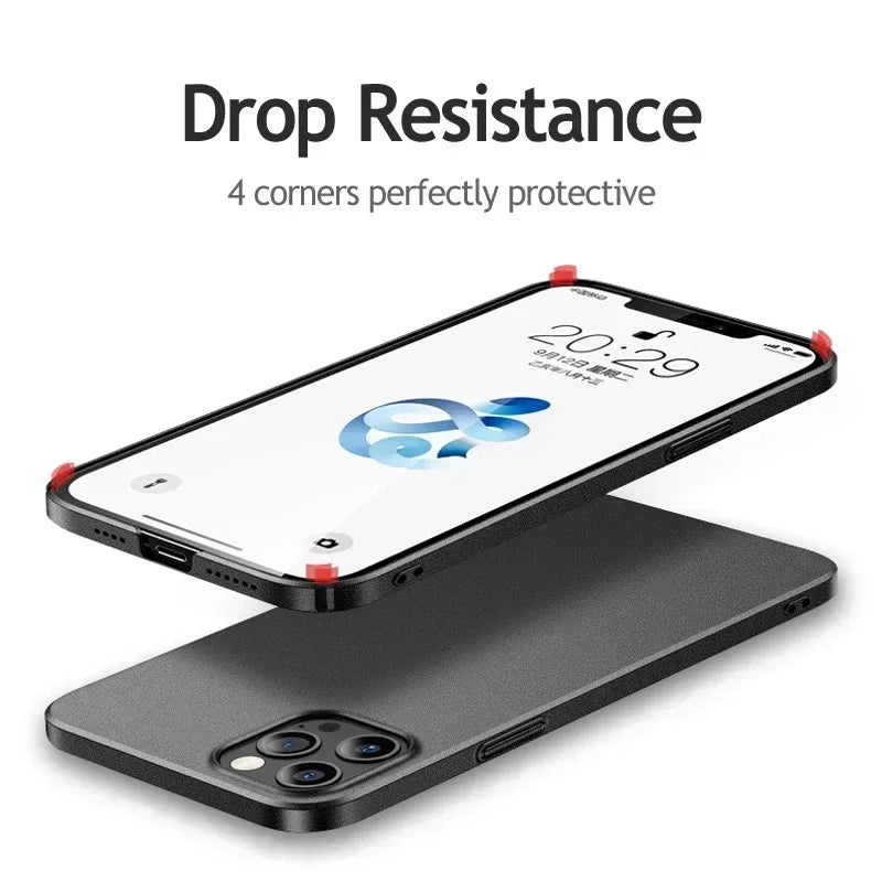 Cases For APPLE iPhone 16 16E 15 14 13 12 11 Pro Max Plus Mini Shockproof Case Cover Hard Plastic Ultra Slim Frosted Covers