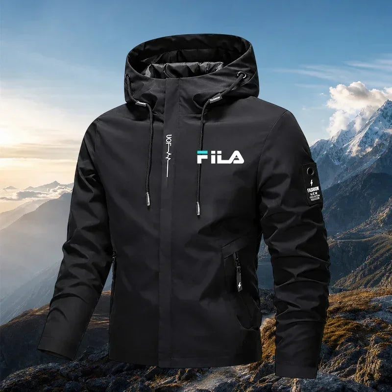 Bestseller Herren-Outdoor-Funktionsjacke, bequem und leicht, wasserdichte Kapuzenjacke zum Radfahren und Wandern, winddicht