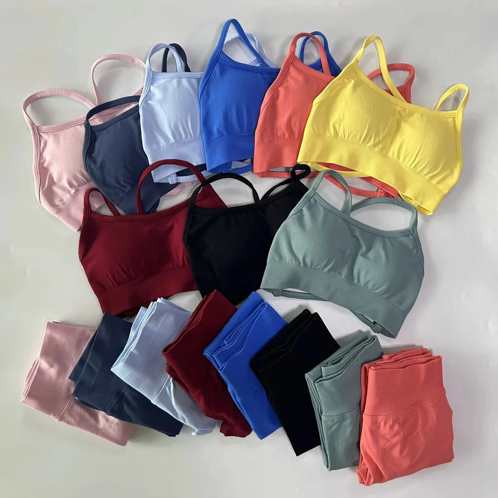 Ensemble yoga femme, haut et short